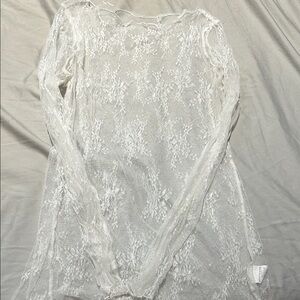 Elegant White Lace Top